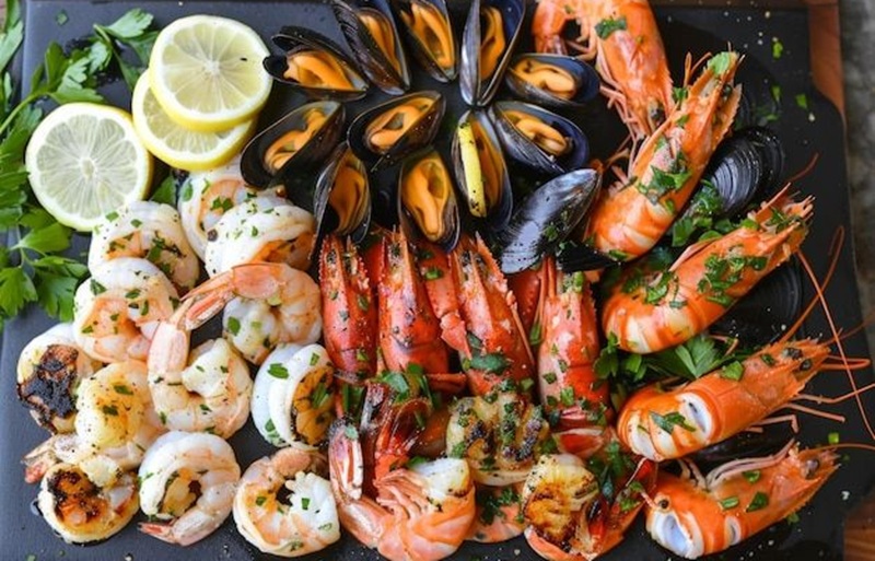 Ilustrasi seafood