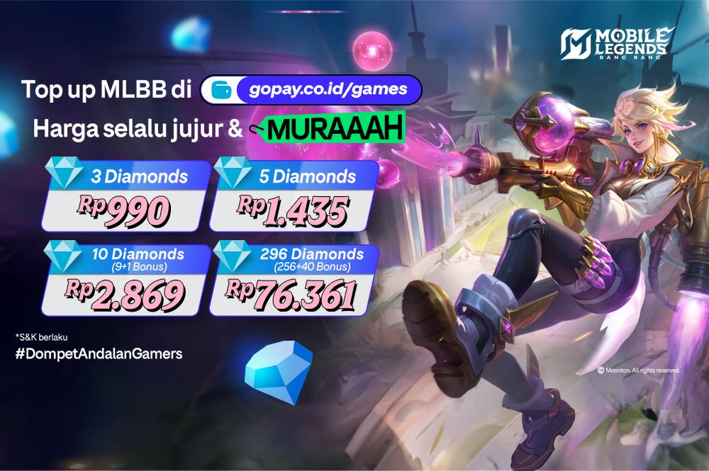 Diamond MLBB Hilang Setelah Top Up? Ini Cara Aman Transaksi Lewat GoPay Games!&nbsp;