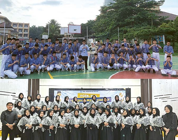 TERBAIK: SMA Modern Al-Rifa&rsquo;ie 2 Gondanglegi siapkan peserta didik untuk Go International. Foto bawah, penampilan Suara Nawasena Choir dari SMA Modern Al-Rifa&rsquo;ie 2 Gondanglegi.