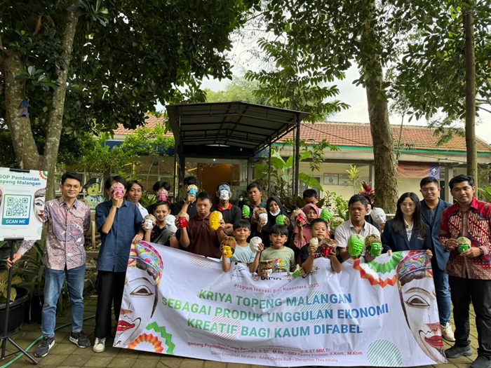 GALI POTENSI: Pelatihan bagi siswa difabel ini merupakn implementasi hibah Program Inovasi Seni Nusantara (PISN).