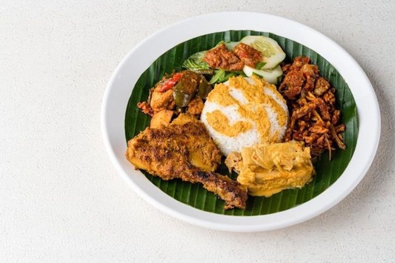 Ilustrasi nasi Padang