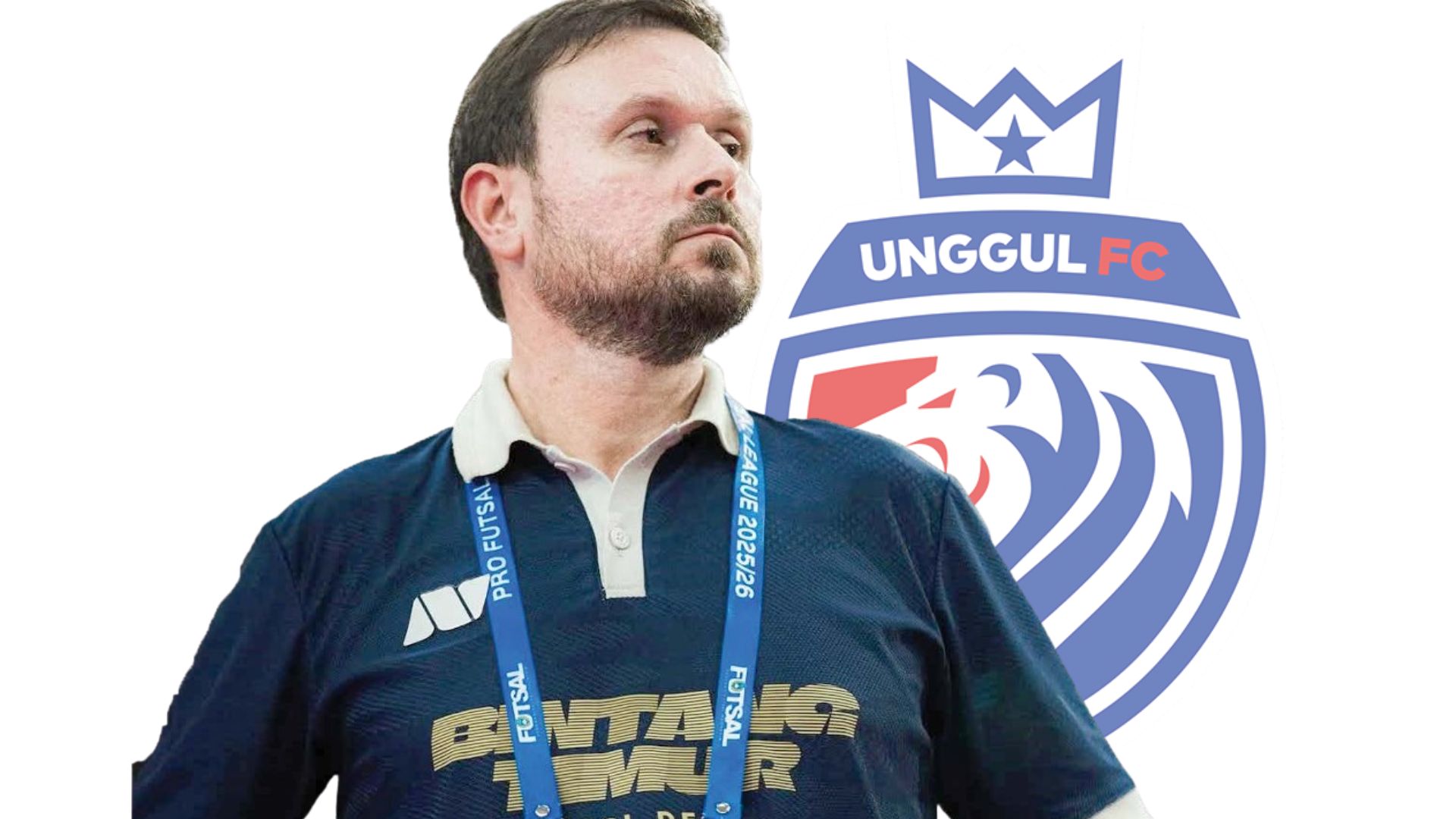 INGIN MENANG: Pelatih Unggul FC Andre Brocanelo akan beradu taktik dengan juru taktik BTS Juan Francisco dalam laga nanti malam.