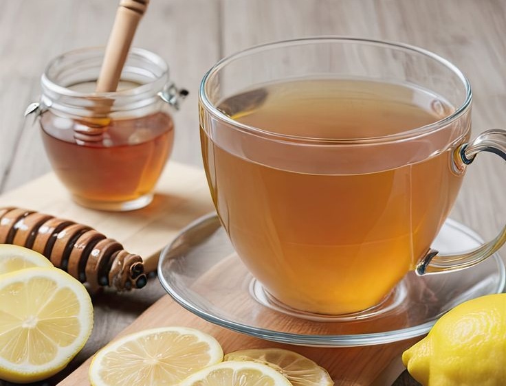 HANGAT DAN SEHAT: Minuman teh lemon madu