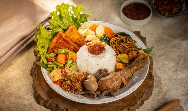 Ilustrasi nasi campur