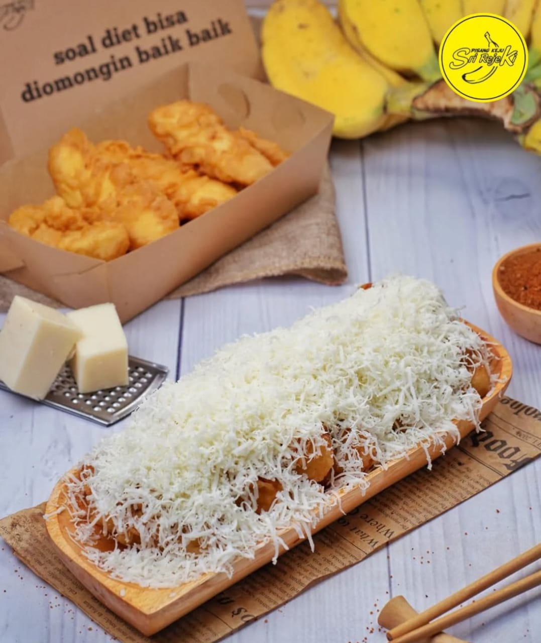 TOPPING MELIMPAH: Deretan pisang keju favorit warga Malang yang toppingnya gak pelit