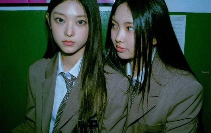 Haerin dan Hyein member Newjeans