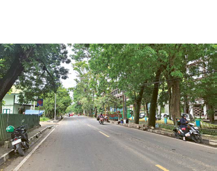 WAJAH IBU KOTA: Kawasan Jalan Panji, Kepanjen sudah steril PKL kemarin (13/11). Satpol PP akan mengawasi area tersebut selama dua pekan ke depan.