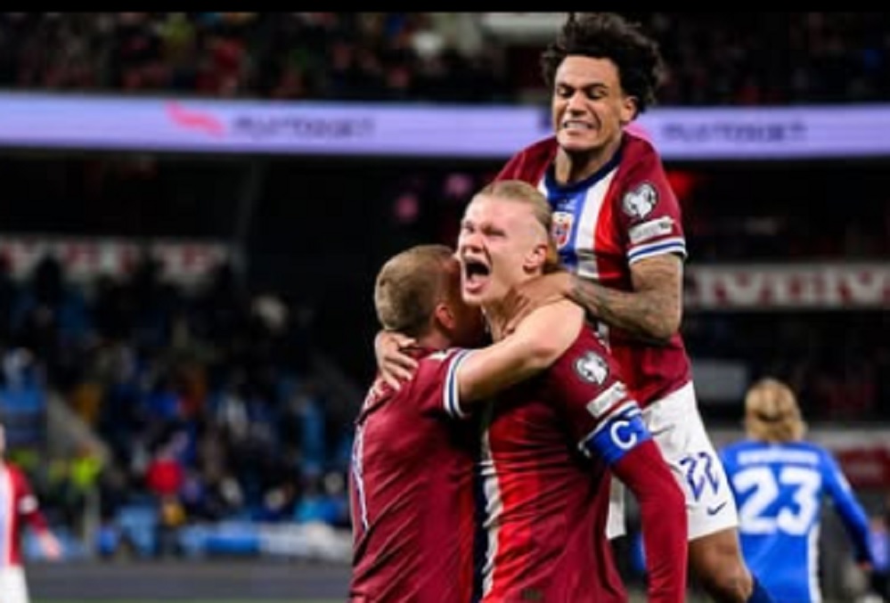 TAJAM: Erling Haaland sukses mengantarkan Norwegia ke Piala Dunia 2026.