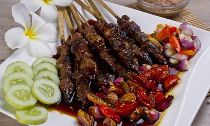 Ilustrasi sate kambing