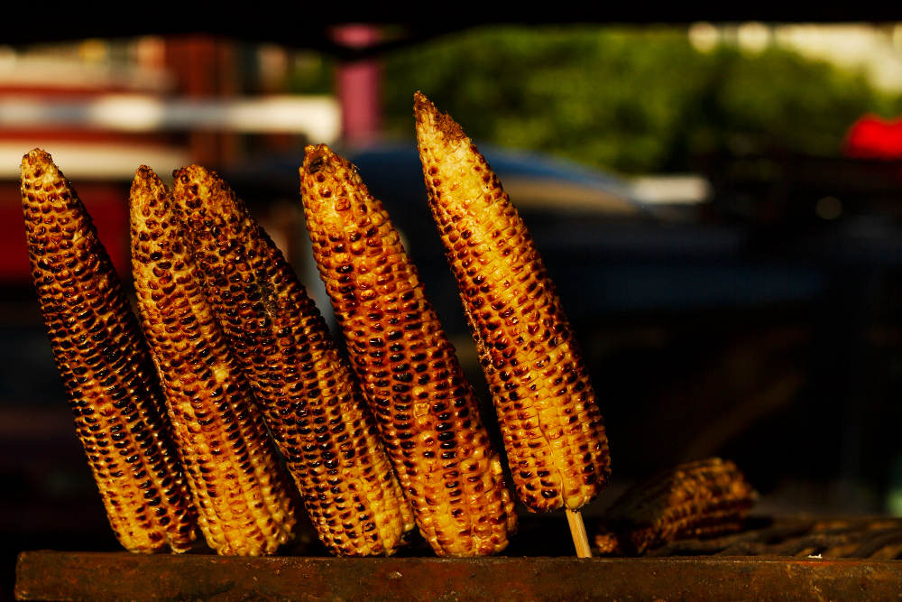 MENGGUGAH SELERA: Malang mulai sering hujan, cocok banget makan jagung bakar.