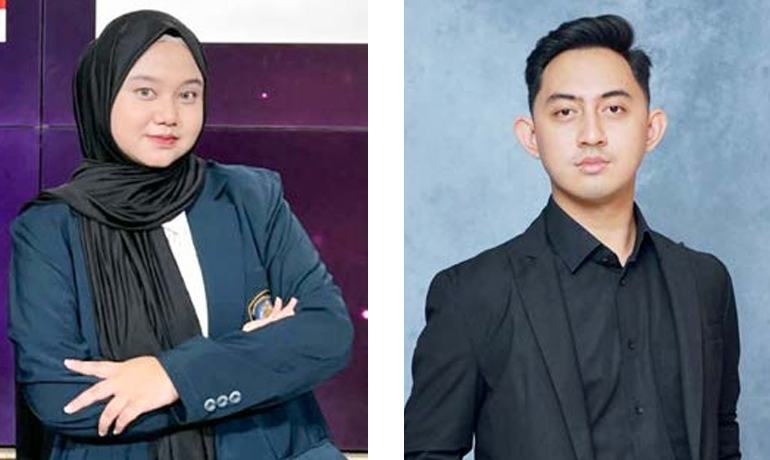 Wisudawan terbaik Universitas Brawijaya, Umi Kurniati dan Alverian Devara Karhat SH.