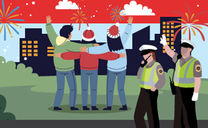 Ilustrasi menyambut libur nataru di Kota Malang