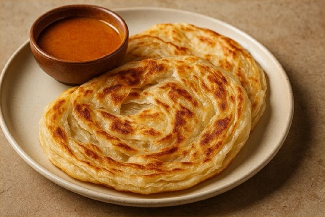 OTENTIK: Roti canai, hidangan khas Melayu yang lembut dan gurih beraroma mentega
