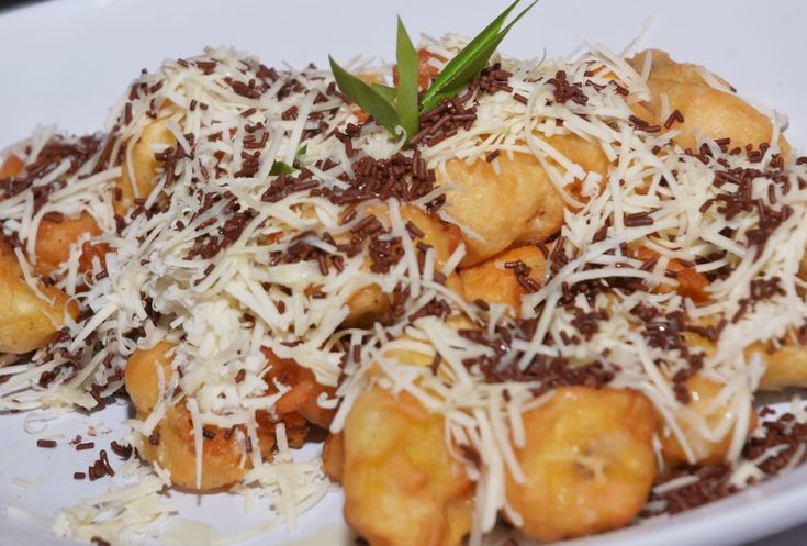 Ilustrasi pisang coklat
