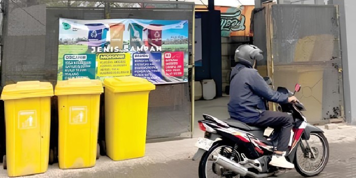 MULAI TERKELOLA: Kawasan TPS3R di Balai Kota Among Tani Batu sebagai tempat pengelolaan sampah beroperasi beberapa hari lalu.
