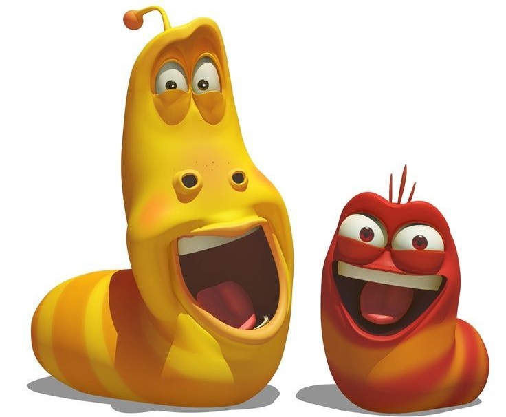 Ilustrasi kartun larva