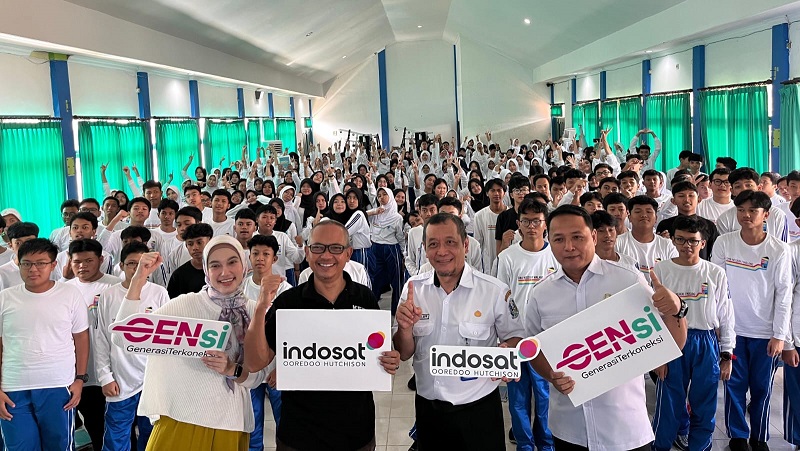 ANTUSIAS : Workshop GenSi yang diselenggarakan Indosat Ooredoo Hutchison berlangsung sukses di SMAN 1 Kota Malang, kemarin (10/12)