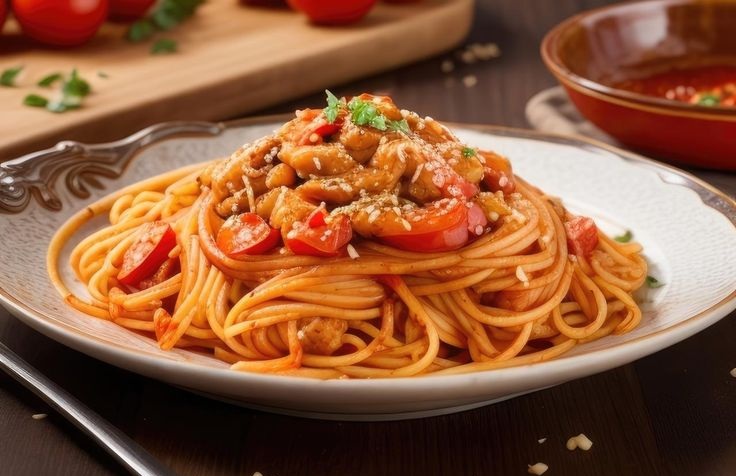 Ilustrasi spaghetti