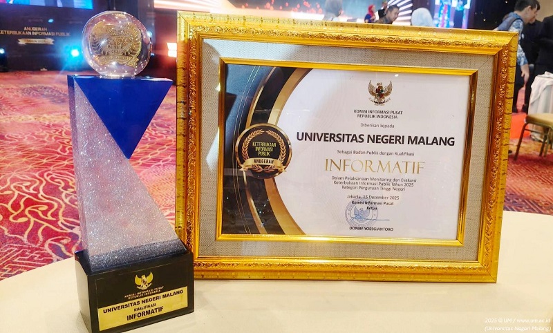 Universitas Negeri Malang Konsisten Informatif, Pertahankan Predikat KIP Empat Tahun Berturut-turut