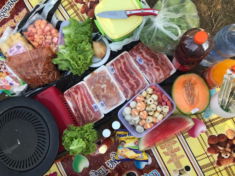 TAHUN BARU SERU: Grill an menjadi aktivitas yang menyenangkan