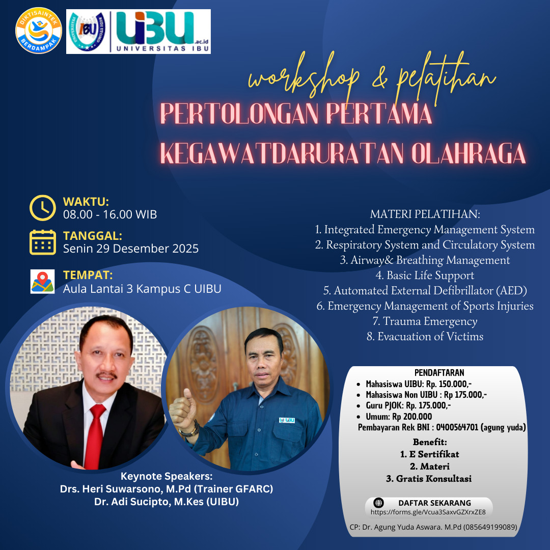 UIBU Gelar Workshop Pertolongan Pertama Kegawatdaruratan Olahraga