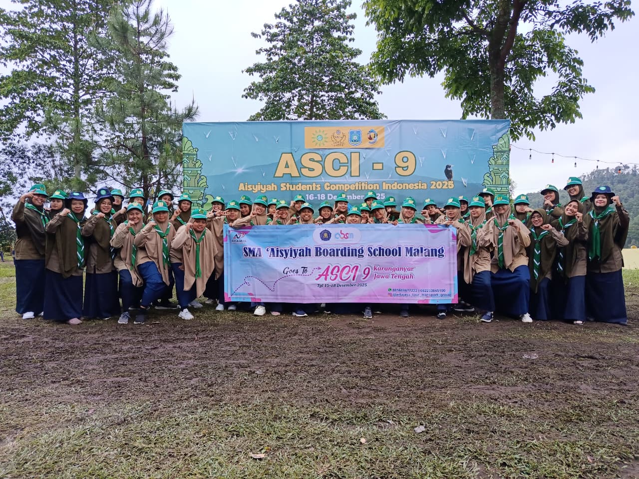 SIAP UNJUK GIGI: Delegasi dari SMA ABSM Malang  turut berpartisipasi dalam acara Aisyiyah Student Competition Indonesia-9 (ASCI-9) 2025.