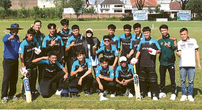 JAGA PERFORMA: Atlet Cricket Kota Batu menjalani banyak latih tanding setelah gelaran Porprov IX Jawa Timur.