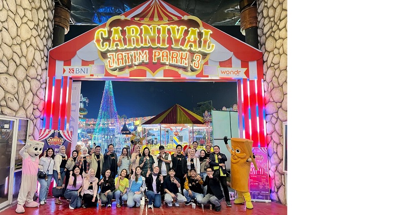 KOMPAK: Manajemen BNI dan Manajemen Jatim Park di Carnival Jatim Park 3