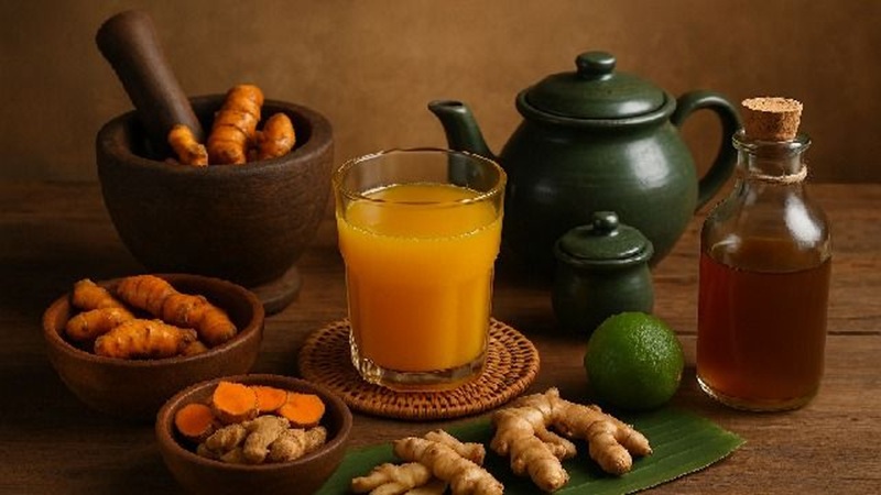 HANGAT: Minuman tradisional berbahan rempah menjadi pilihan untuk menjaga daya tahan tubuh.