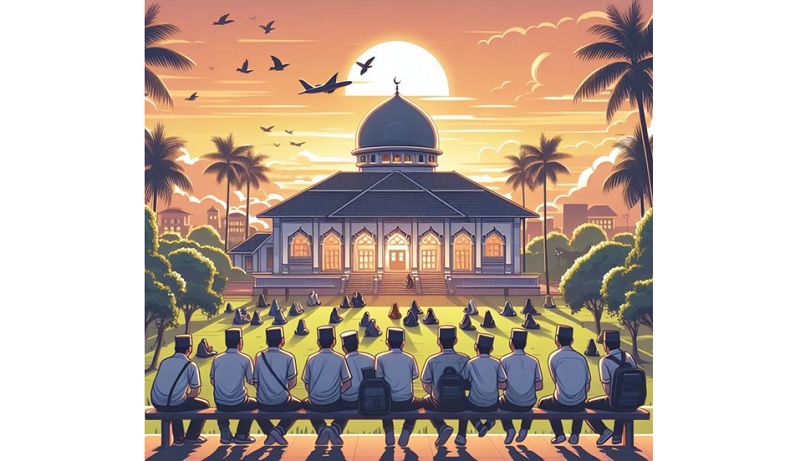 Ilustrasi pondok pesantren