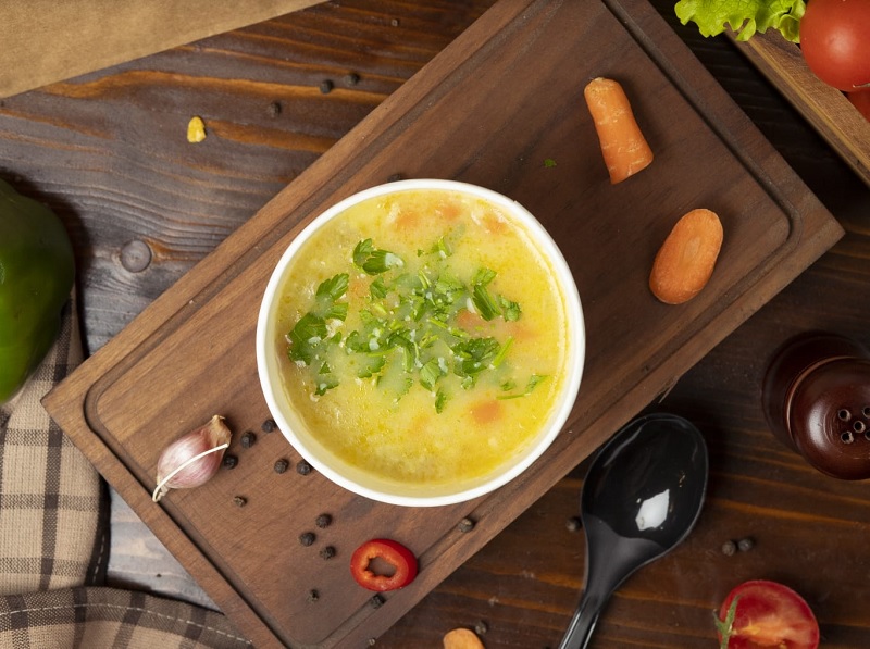 Ilustrasi creamy soup.