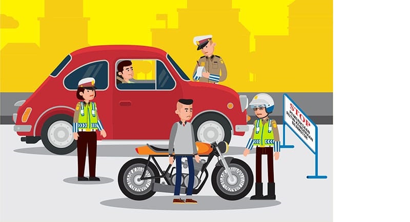 Ilustrasi tilang