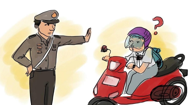 Ilustrasi tilang