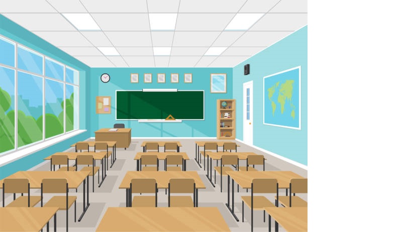 Ilustrasi ruang kelas