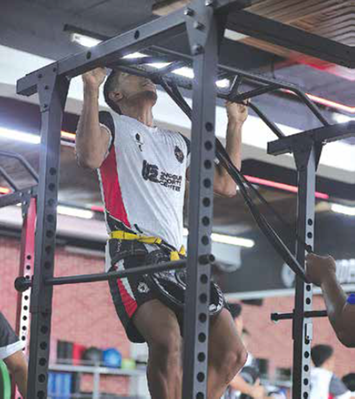 HARUS DISIPLIN: Pemain Unggul FC Malang menjalani sesi latihan di gym Unggul Sports Center, beberapa waktu lalu.