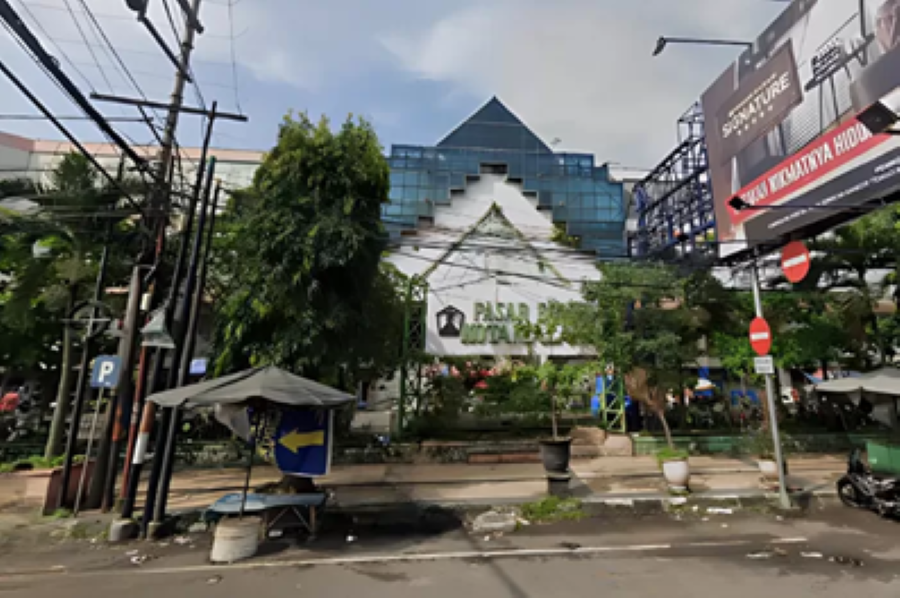 REVITALISASI PABES: Pasar Besar Malang menjadi perhatian Pemkot Malang terkait rencana revitalisasi yang bergantung pada pendanaan APBN. (Dokumentasi Google Maps)