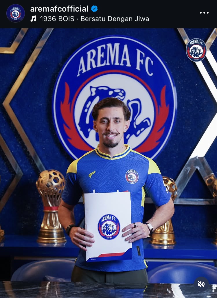 Gustavo Franca reami berseragam Arema FC. (Dokumen Arema FC)