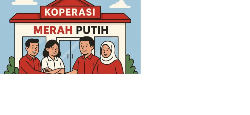 Ilustrasi Koperasi Merah Putih