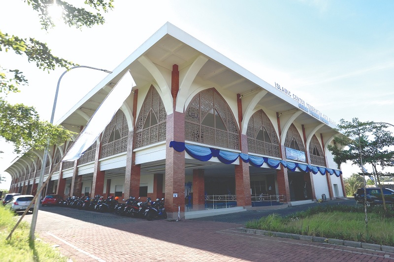 MASUK DAFTAR EVALUASI: Gedung Graha Purva Praja (Islamic Center) diusulkan berganti nama dengan nuansa sejarah.