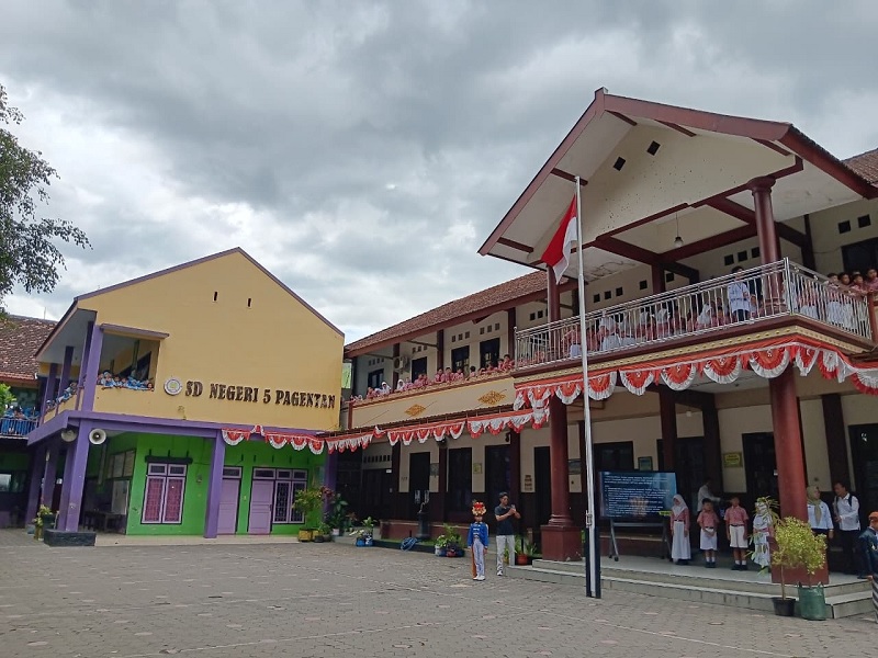EFEKTIFKAN PEMBELAJARAN: SDN Pagentan 5 masuk daftar sekolah yang dimerger tahun lalu. Digabung dengan SDN Pagentan 1.