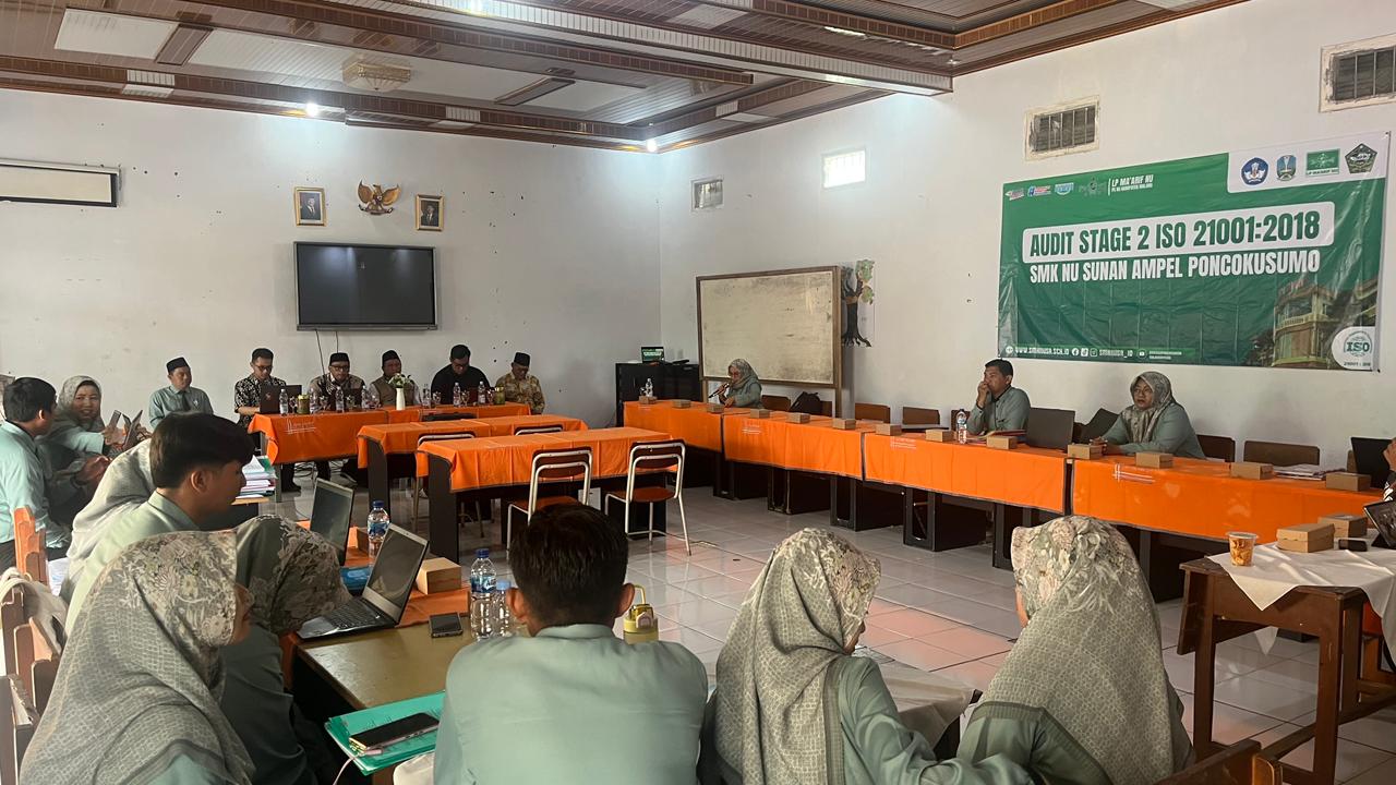 Proses audit TOP Management and Management Representative SMK NUSA untuk Implementasi ISO 21001: 2018.