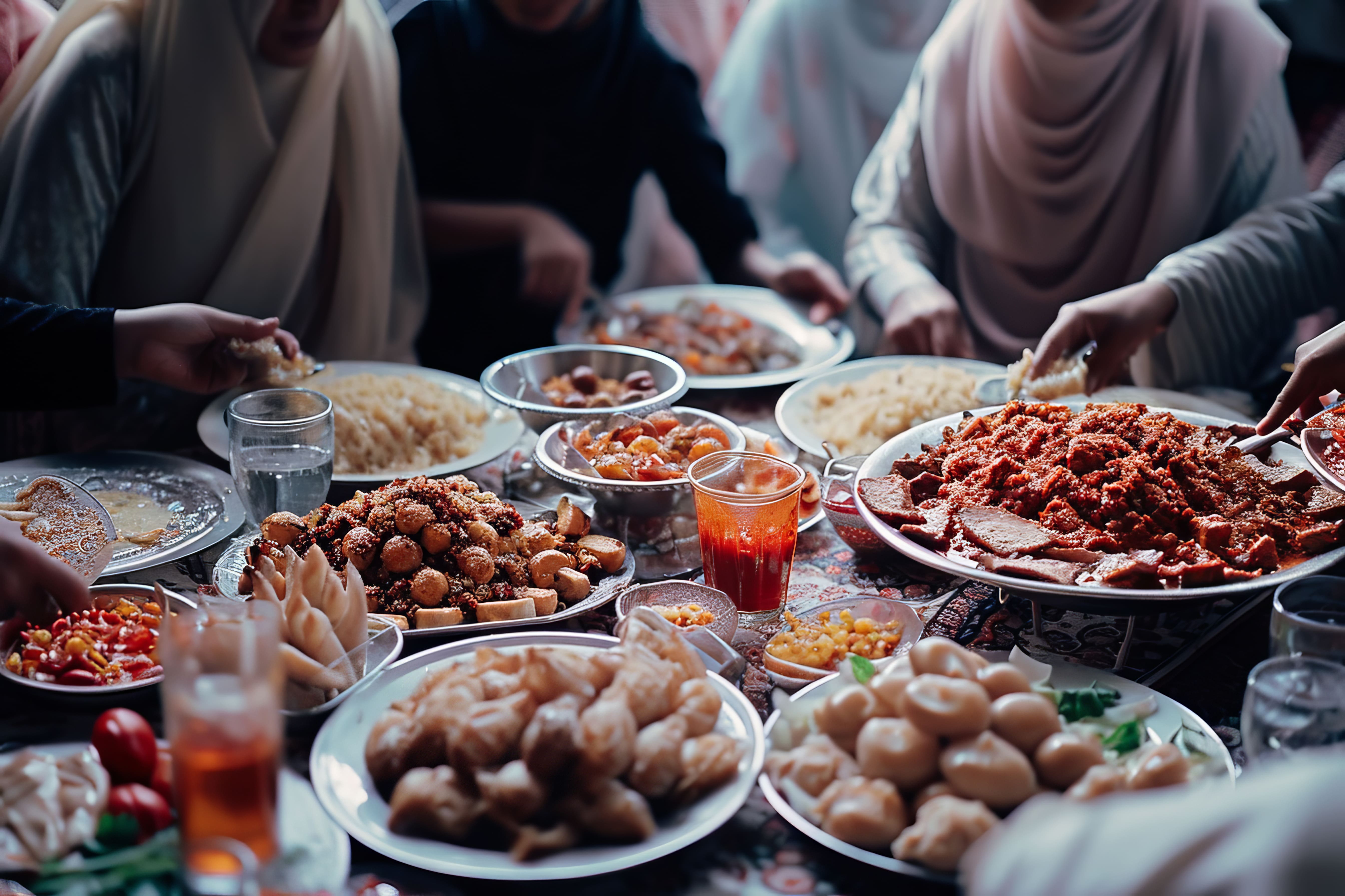 Illustrasi menu buka puasa yang tinggi karbohidrat dan gula menyebabkan rasa kantuk usai berbuka puasa. (Freepik)