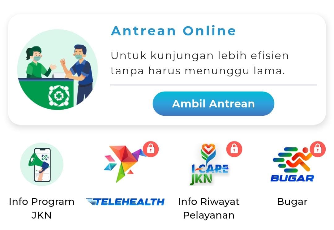 Berbagai layanan program Jaminan Kesehatan Nasional (JKN) belum dimanfaatkan secara maksimal. (Aplikasi Mobile JKN)
