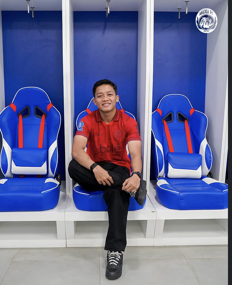 Rio Fahmi diperkenalkan Arema FC. (MO Arema FC for Radar Malang)