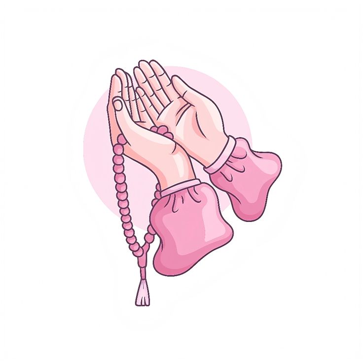Ilustrasi berdoa (Pinterest)