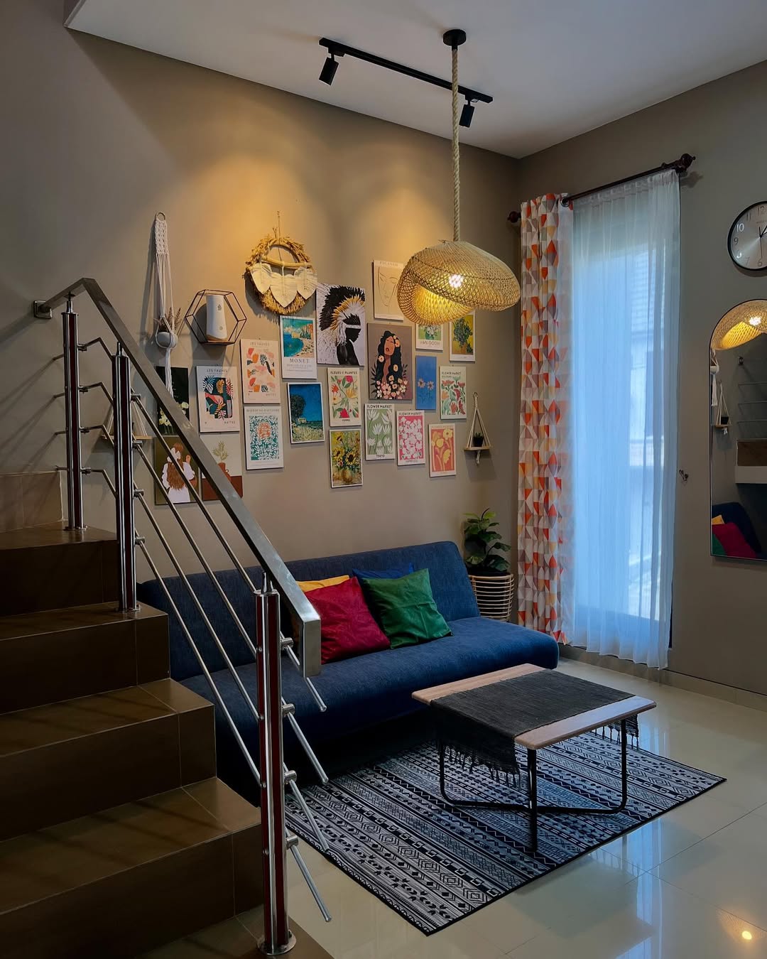MODAL MURAH: Bermodal 100 ribuan per orang kalian bisa menyewa villa dengan konsep bohemiana. (Instagram: villalebohemebatu)
