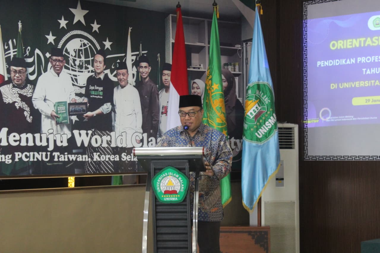 Rektor Universitas Islam Malang Prof Junaidi. (Humas Unisma)