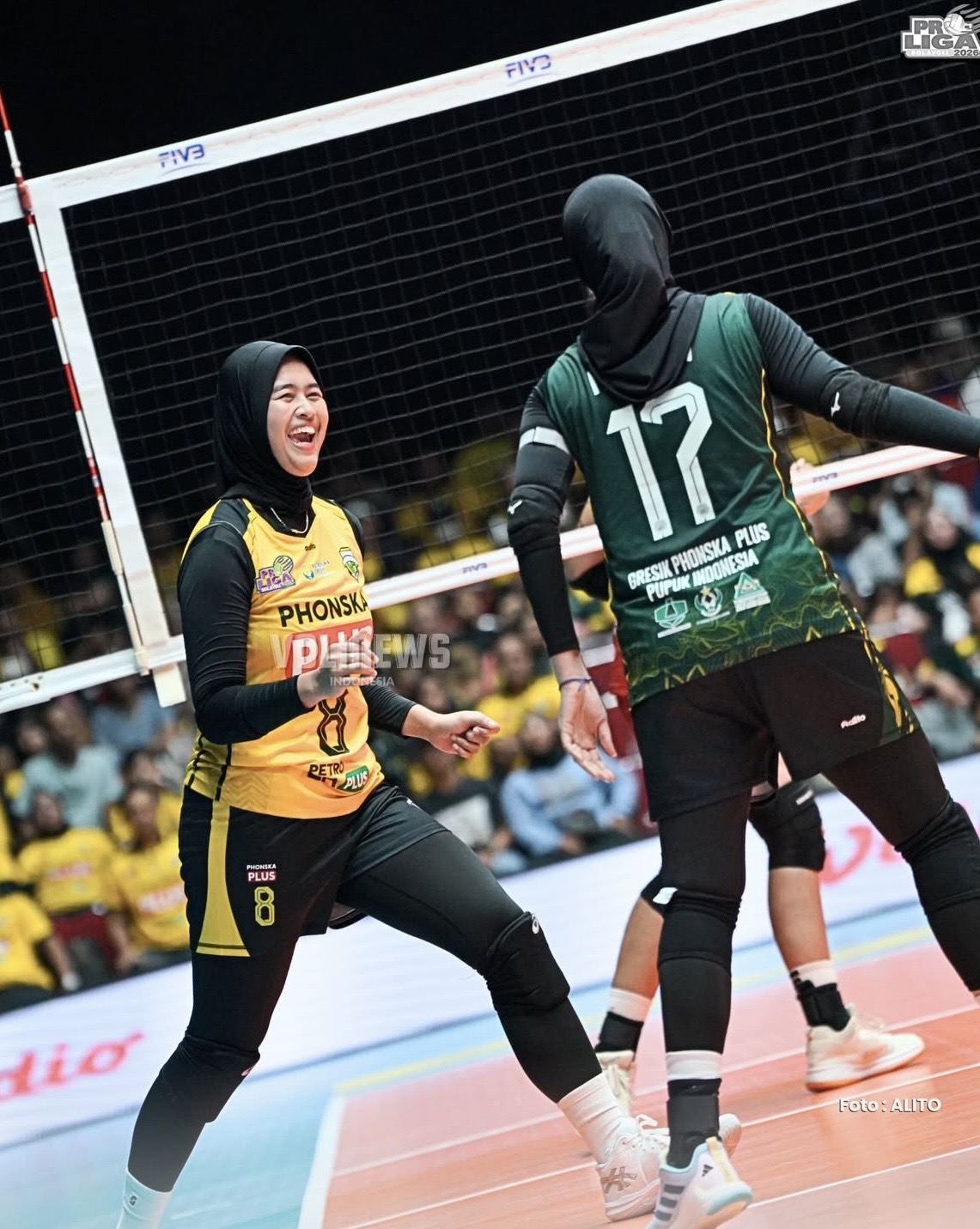 GREAT DOMINATION: Gresik Phonska Plus masih memimpin puncak klasemen minggu ke-4. (Instagram @proliga_official)