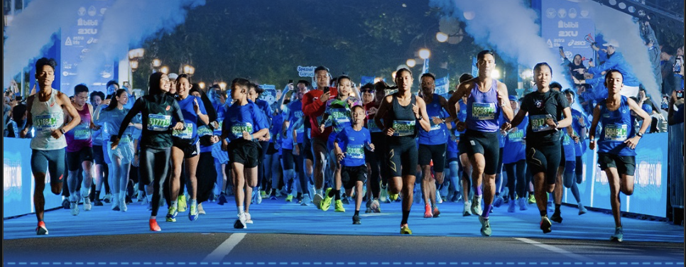 HIDUP SEHAT: Pocari Sweat Run 2026 menjadi ajang para pelari menunjukkan ketangguhan staminanya. (Instagram @pocarisportid)