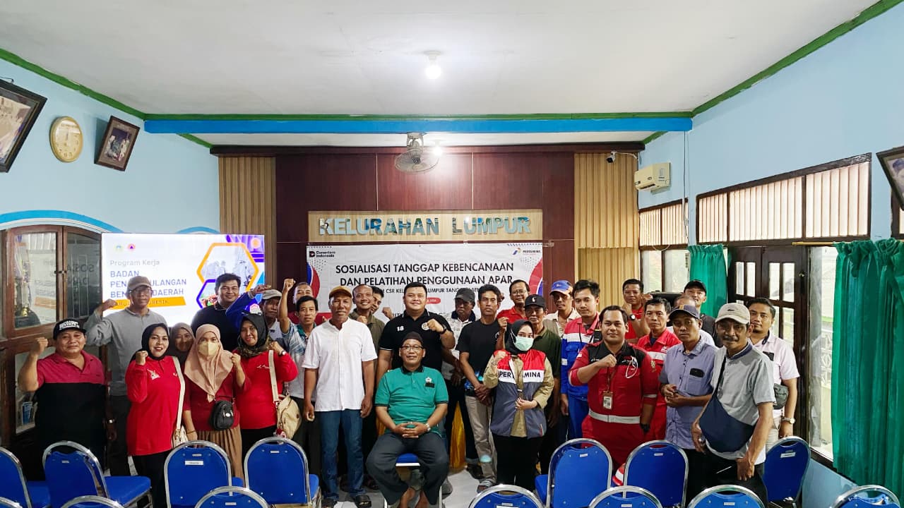 Pertamina Patra Niaga Bitumen Plant Gresik Perkuat Kesiapsiagaan Warga Lewat Program Kelurahan Lumpur Tanggap Bencana
